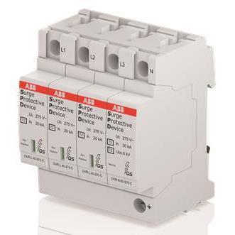 ABB, Überspannungsschutz, Überspann.ableiter OVRT23N40-275PQS Typ 2 für 230/400V TT-3Ph. + TN-S