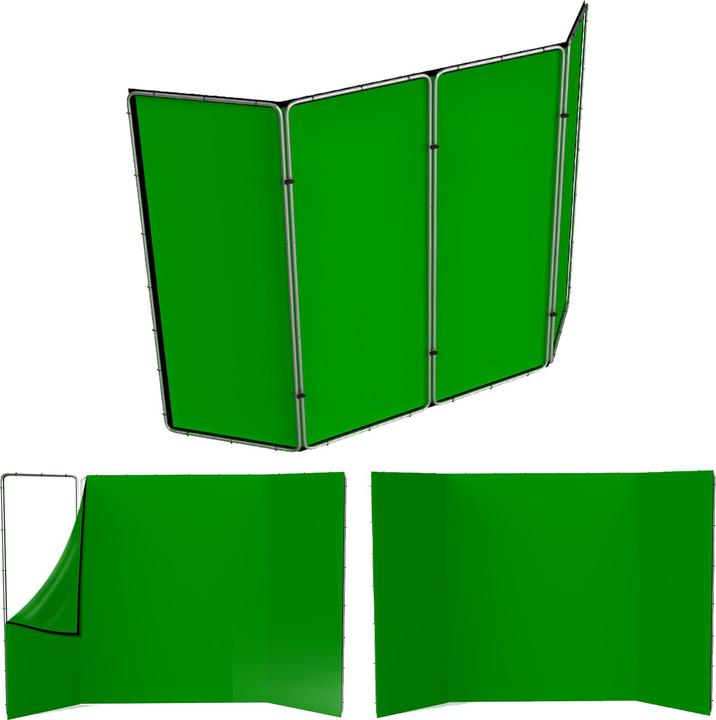 Image du produit Studioking Fond panoramique Green Screen FSF-240400PT 240x400 cm (400 cm, 240 cm)