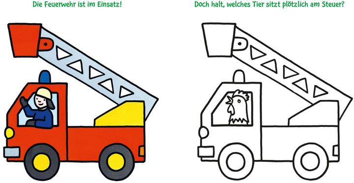 Produktbild Das dicke Kindergarten-Malbuch: Fahrzeuge