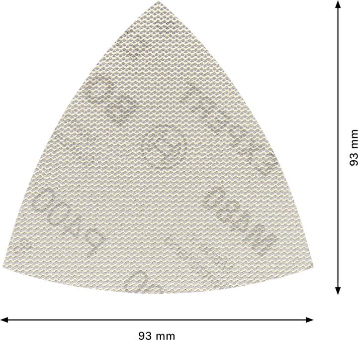 Image du produit Bosch Professional Zubehör Expert M480 Filet abrasif pour ponceuse Delta, 93 mm,G 400, 5 pces. (P400)