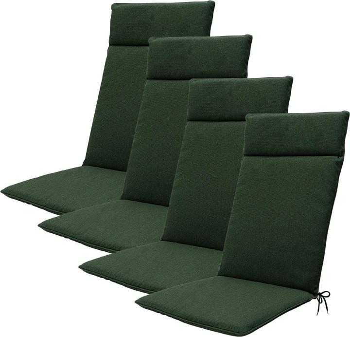 Produktbild Natura Punto Gartenstuhl Hochlehner-Auflage by Madison, 4er Set (120 x 50 cm)