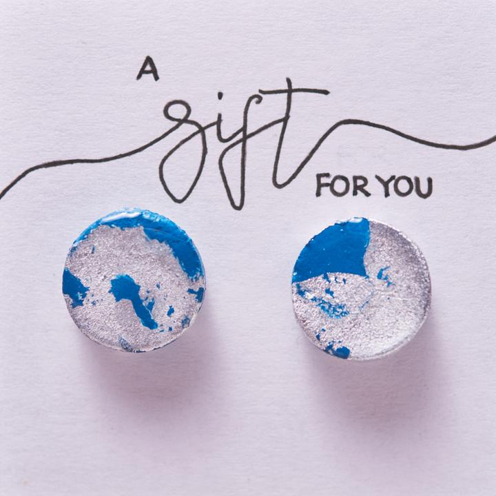 Immagine prodotto VBS Orecchini con piastrina, placcati in argento, 5 paia (Metallo)