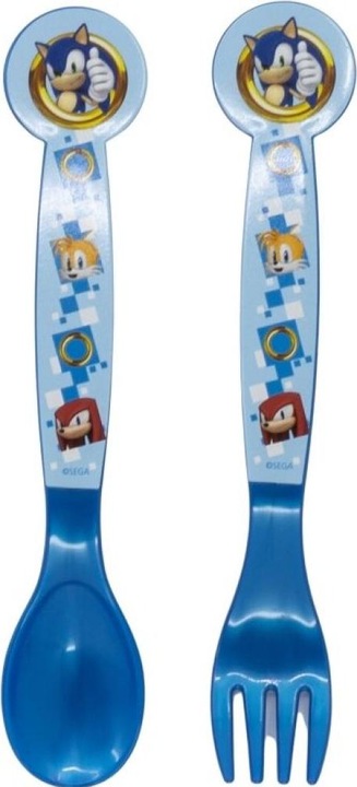 Produktbild Tinisu Sonic the Hedgehog Plastik Besteck Set - 2 Teile