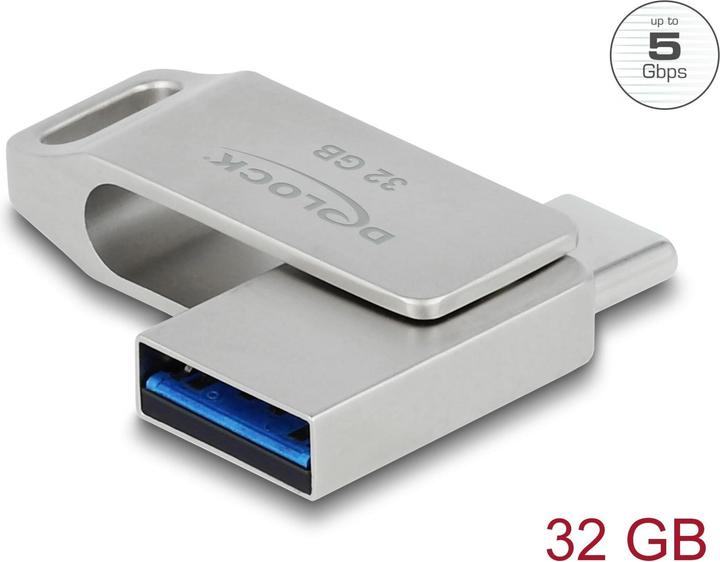 Actual product image Delock USB flash drive (32 GB, USB-A, USB-C)
