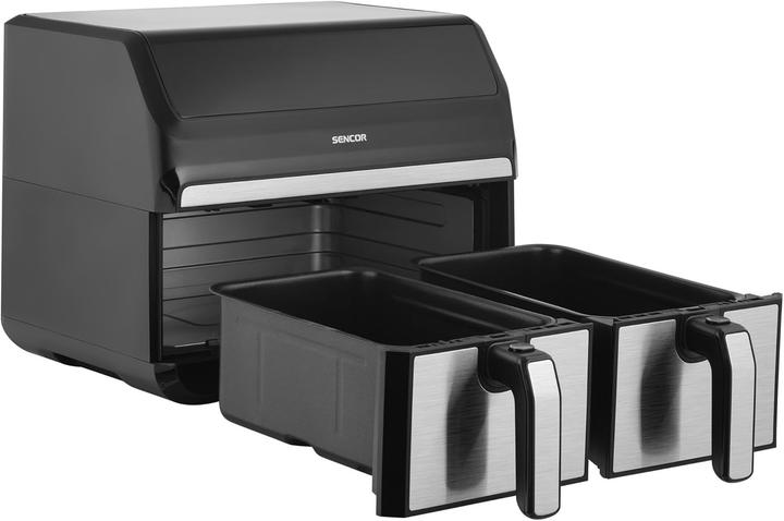 Image du produit Sencor Friteuse à air double, technologie de circulation rapide, commande tactile, prête en 3 minutes