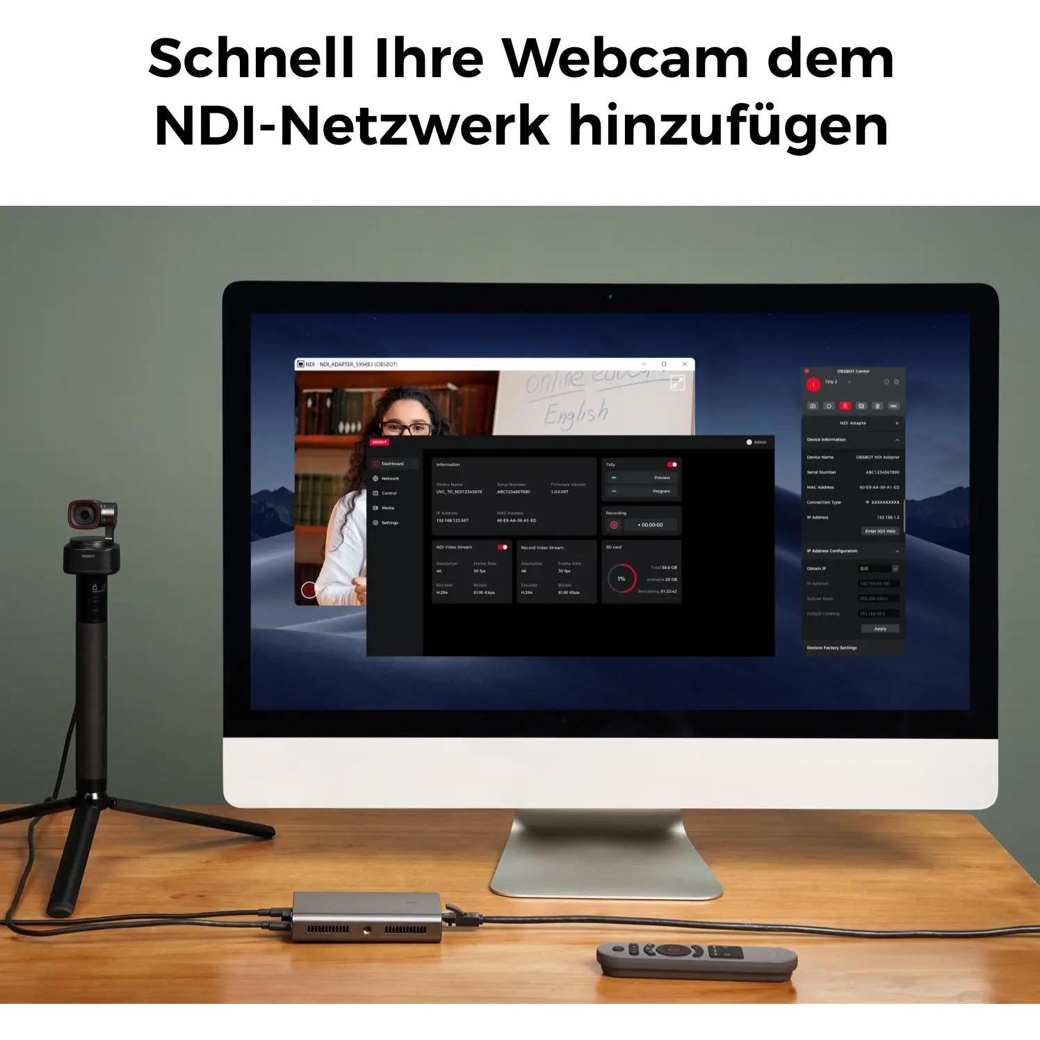 Thumbnail - Obsbot UVC To NDI Adapter (Zubehör), Video Converter