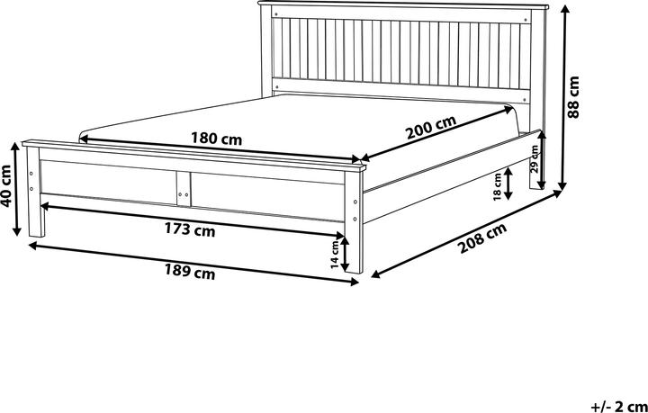 Actual product image Beliani Mayenne (180 x 200 cm)