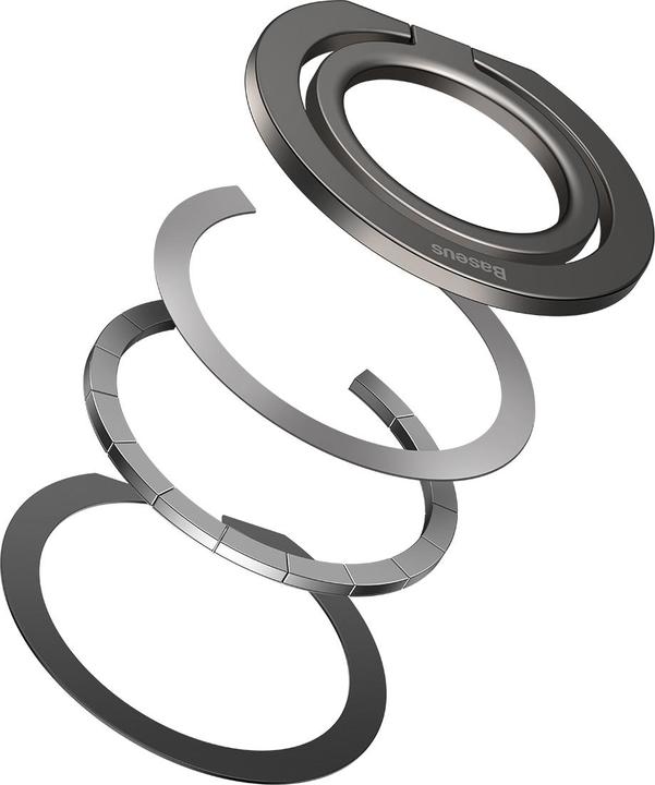 Image du produit Baseus Halo Series Stand de bague métallique pliableSingle-ringGrey