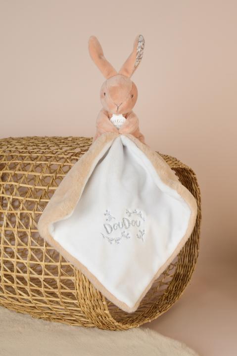 Productafbeelding Doudou et Compagnie Hase mit Schmusetuch beige 10cm