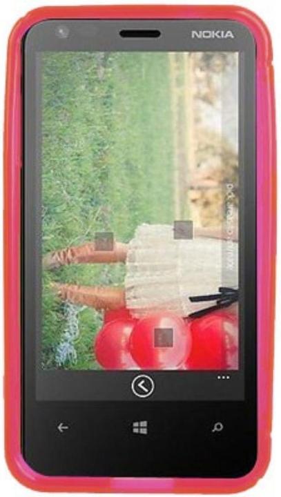 Produktbild König Design Handyhülle TPU Case für Handy Nokia Lumia 620 pink (Nokia Lumia 620)