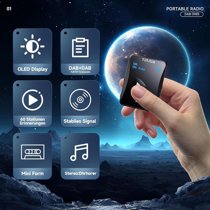 Produktbild NIK DAB-398S (DAB, DAB+, FM, Bluetooth)