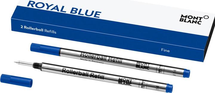 Montblanc Cartouches à rouleaux (Recharger, Bleu, 0.50 mm)