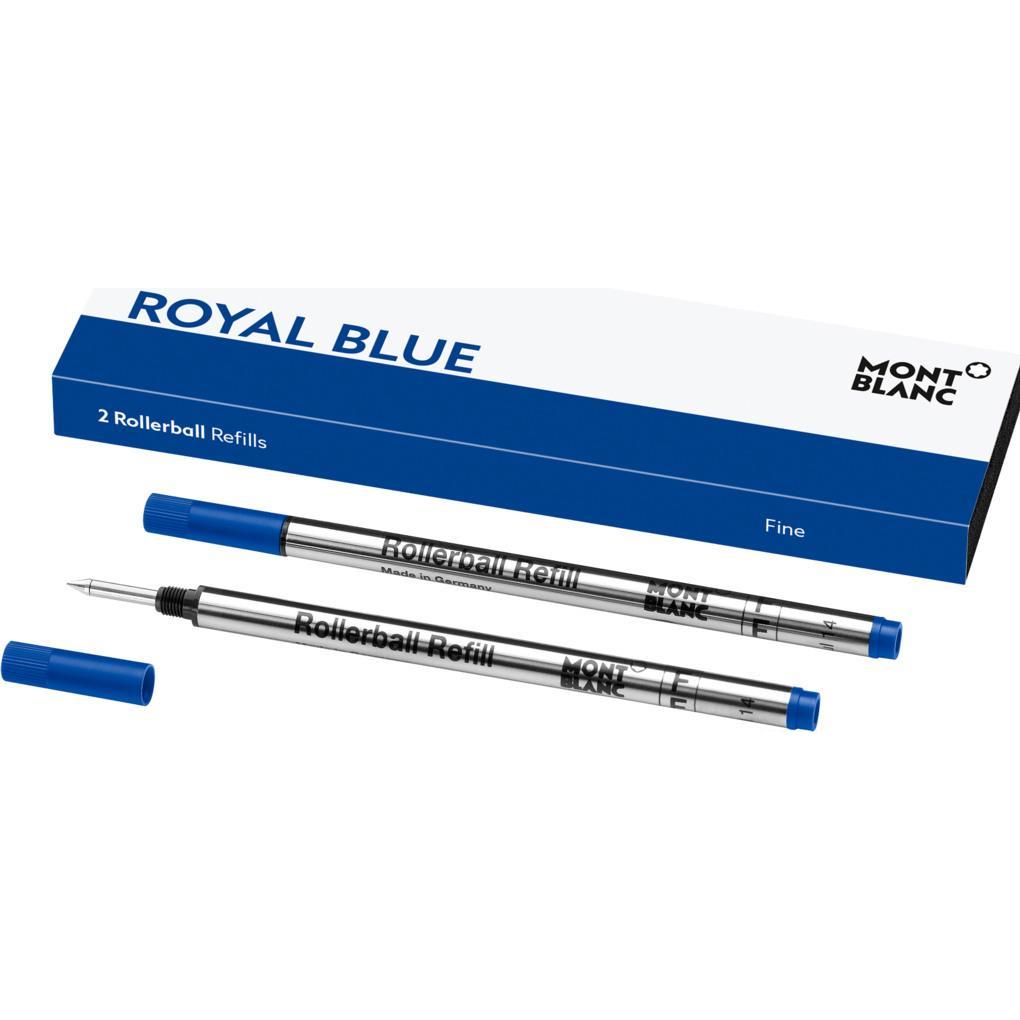 Montblanc, Ink refills + Ink cartridges, Roller cartridges (Blue, 0.50 mm, 2 pcs.)