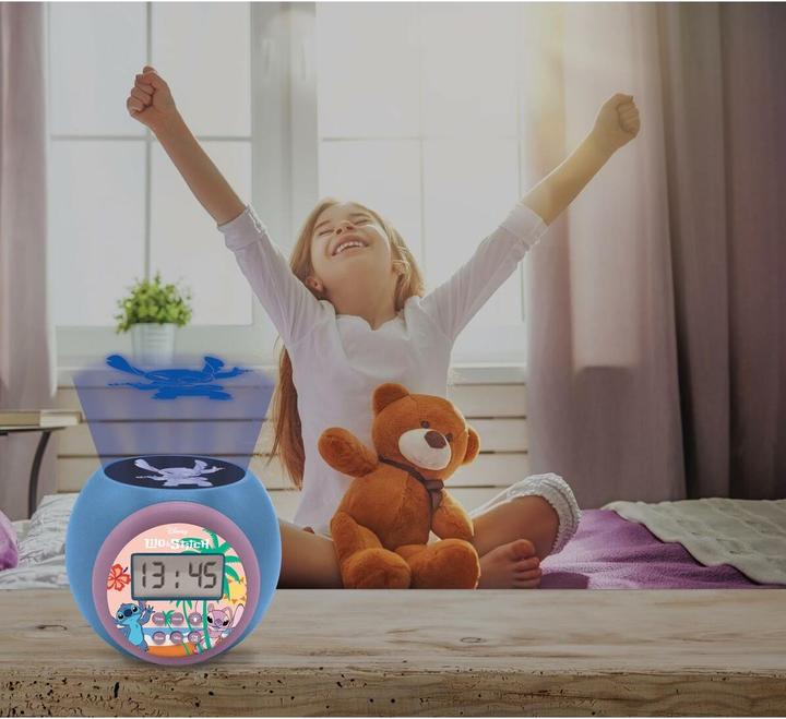 Actual product image Lexibook Stitch Projector Alarm Clock