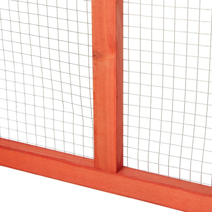 Image du produit tectake Kaninchenstall mit 4 Türen 181x90x48cm