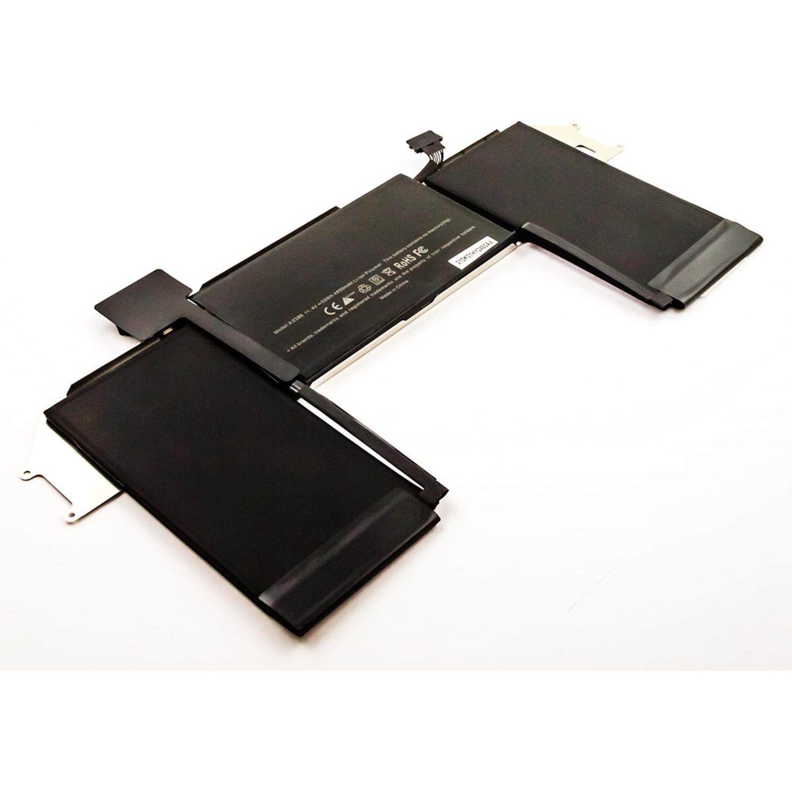 AGI Akku kompatibel mit Apple MacBook Air 13-inch A2179 EMC 3302 (4300 mAh), Notebook Akku, Schwarz
