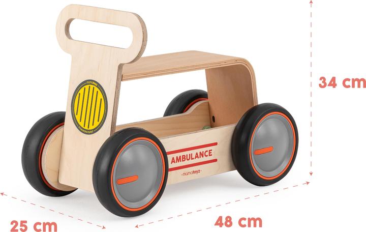Image du produit MamaToyz Véhicule à glissière DriveMe Ambulance