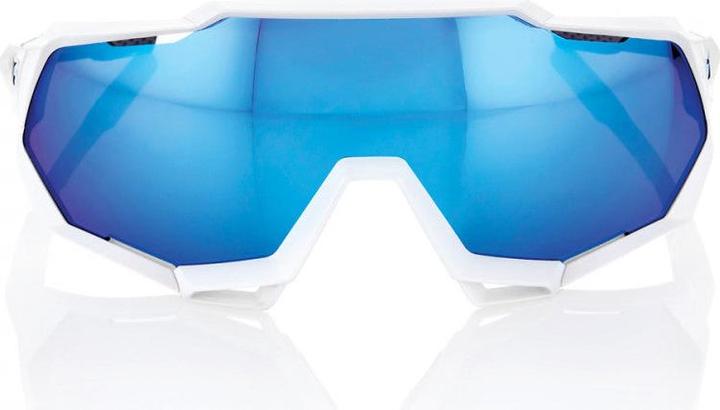Actual product image 100% Brille Speetrap Matte (Mat white, HiPer blue)