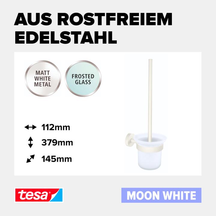 Actual product image tesa MOON WHITE brush set incl. adhesive solution without drilling