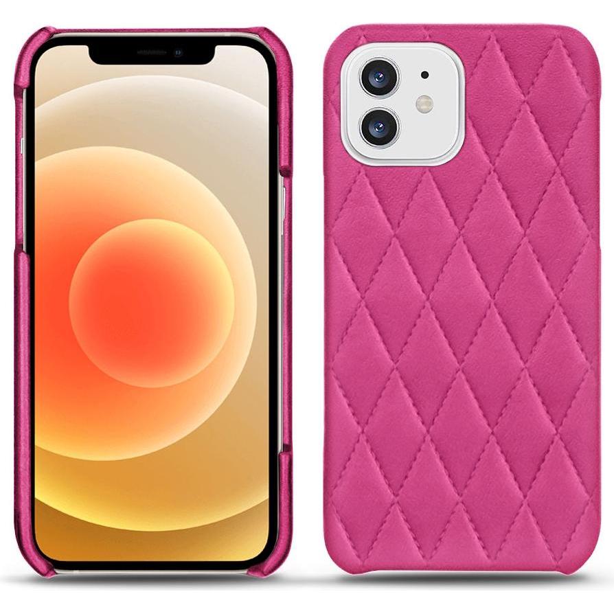 Noreve Lederschutzhülle (Apple iPhone 12 mini), Smartphone Hülle, Rosa
