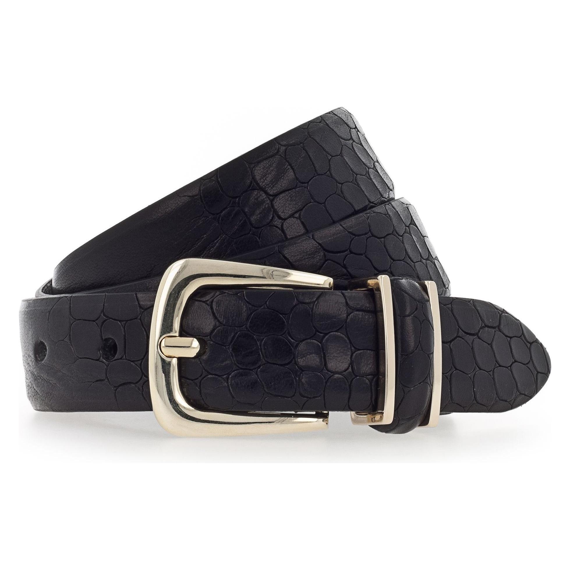 B.Belt, Damen, Gürtel, Charlisa Gürtel Leder, Schwarz