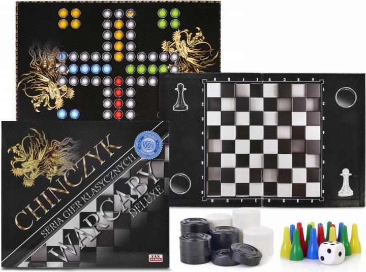 Produktbild ProfiCare Chinesisch und Dame Deluxe FAN (Polnisch, 2 - 4 Spieler)