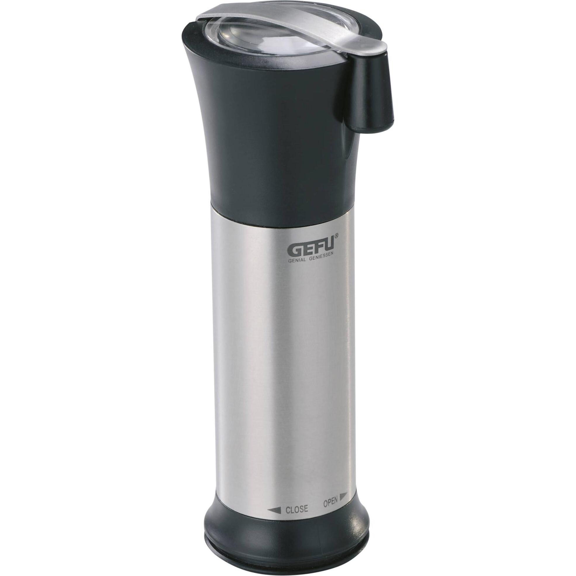 GEFU Moscata, Pfeffermühle + Salzmühle, Silber, Schwarz