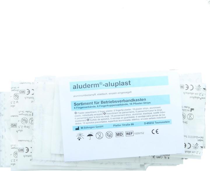 Nutritional values and ingredients Söhngen Finger bandage set aluderm-aluplast, small (30x)