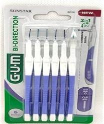 Actual product image GUM BI-Direction ISO 0 Interdental Brush for Rear Tooth Cleaning 0.6mm - Pack of 6 (6x, 0.60 mm)