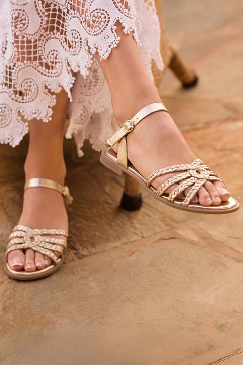 Produktbild Joe Browns Boho Flat Sandals with Pleated Crossover Strap (41)