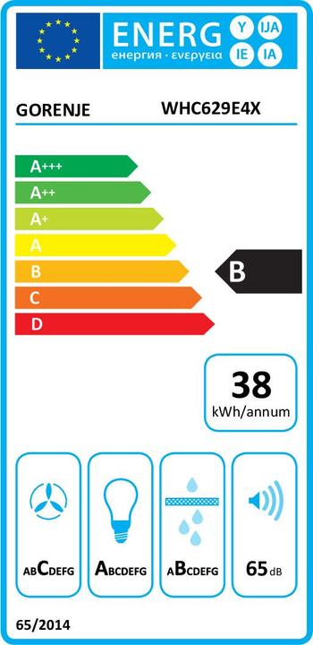 Energy Label Gorenje Fireplace hood (Wall hood)