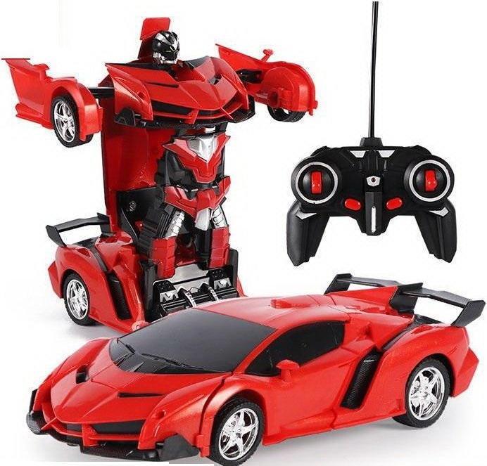 Lean Toys Auto Robot Transformers 2in1 Remote Control R/C red
