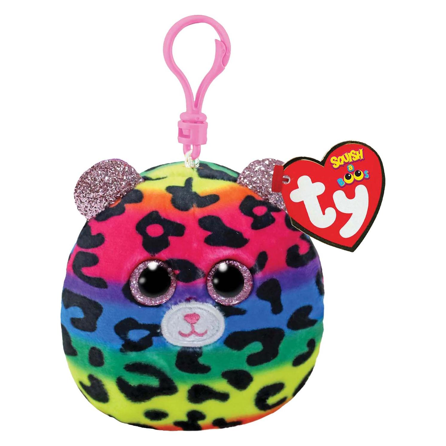 Ty Dotty Luipaard Squishy Clip 9cm