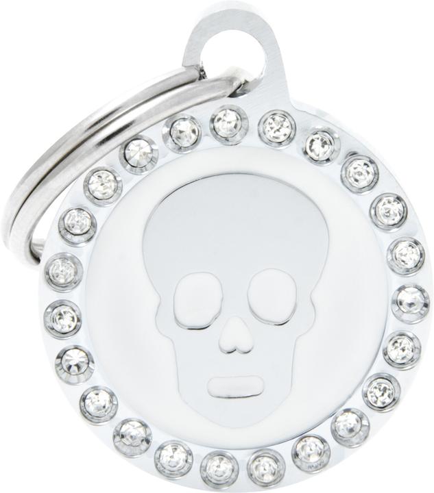 Actual product image Myfamily MyFa tegn glam, cirkel med kranie, hvid