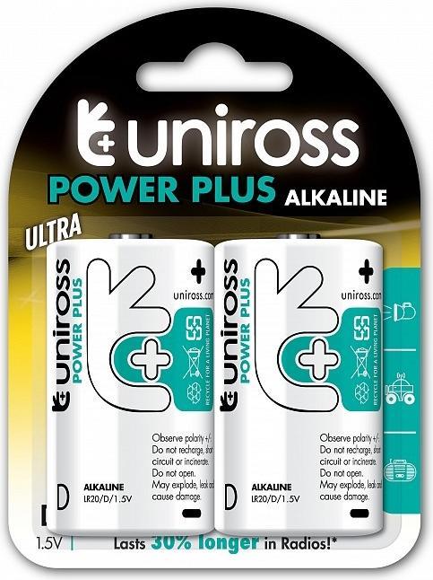 Immagine prodotto Uniross D/LR20 Alcalino (2 pz., D)