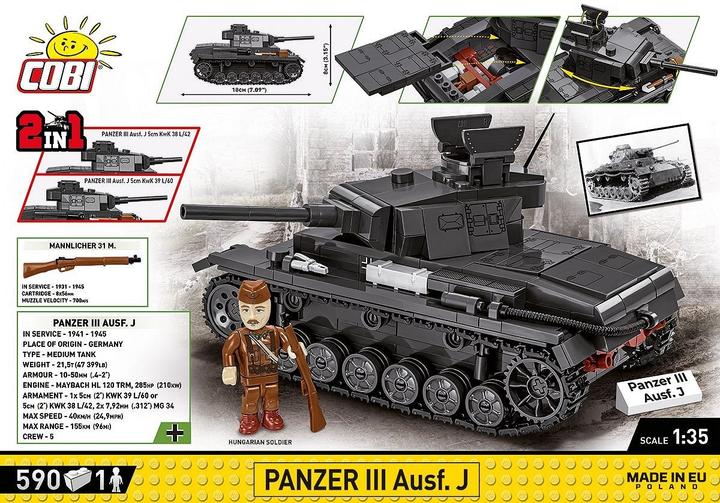 Image du produit Cobi H.C. WWII Panzer III version J