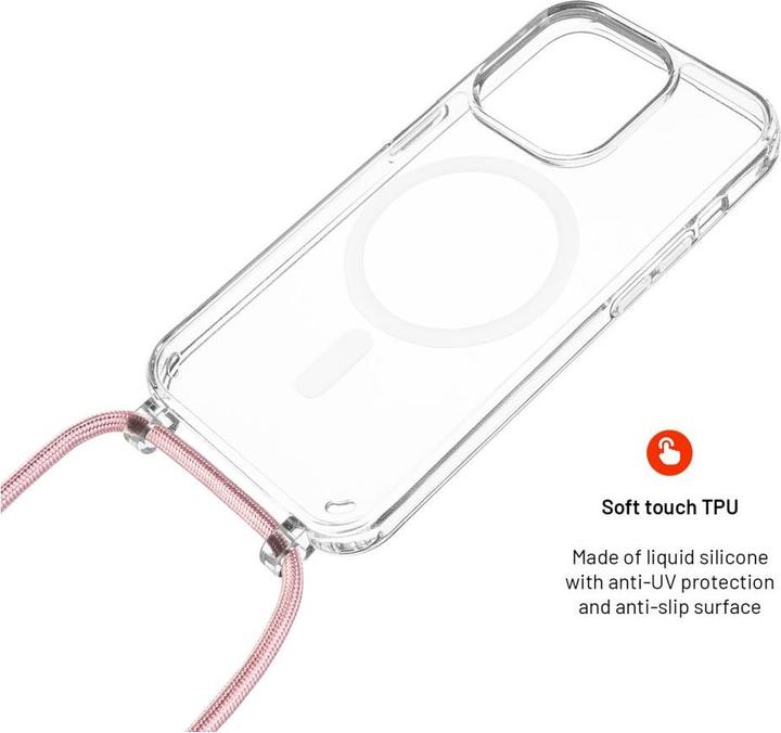 Produktbild Fixed MagPure Neck für Apple iPhone 16 Plus, pink (Apple iPhone 16 Plus)