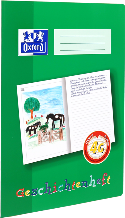 Actual product image Oxford Story booklet, A4 (A4, Lined, Hardcover)