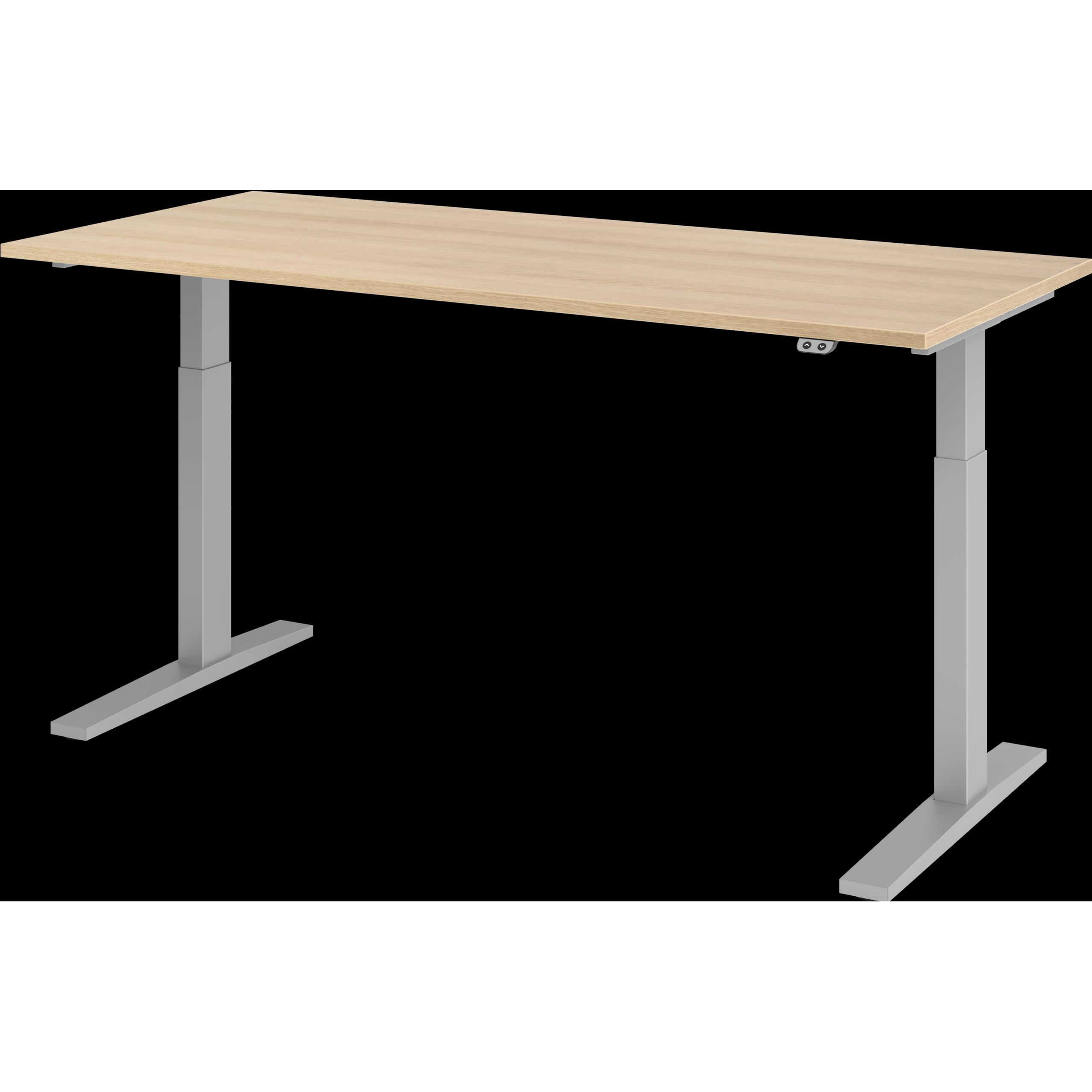 Thumbnail - Hammerbacher, Schreibtisch, UPLINER-K-Schreibtisch, elek. verstellb,700-1200mm, BxT 1800x800mm, Eiche-Dekor (1800 x 800 ...