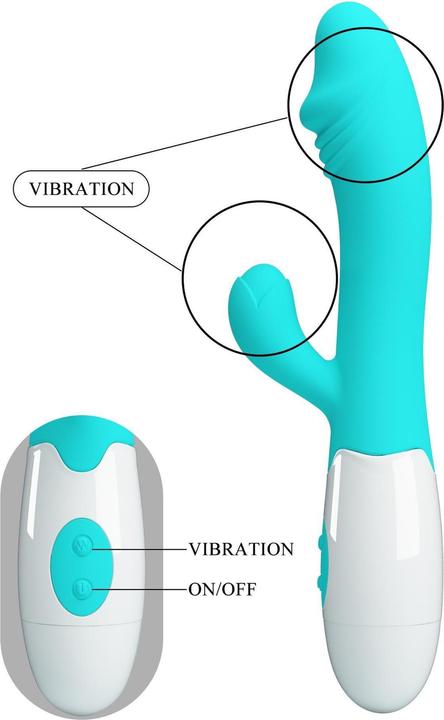 Actual product image Pretty Love Snappy G-Spot Vibrator Aqua Green