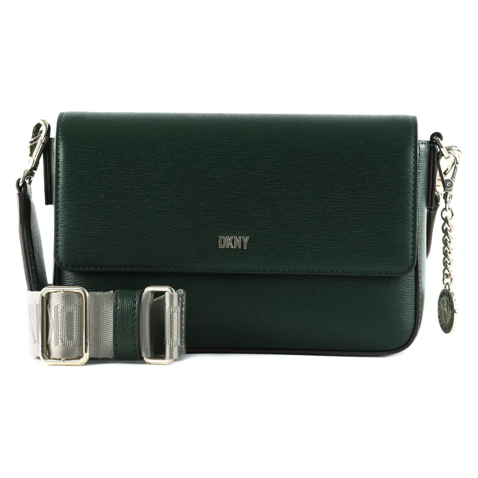 Dkny, Damen, Handtasche, Bryant Park Md Flap Crossbody Bag, Grün