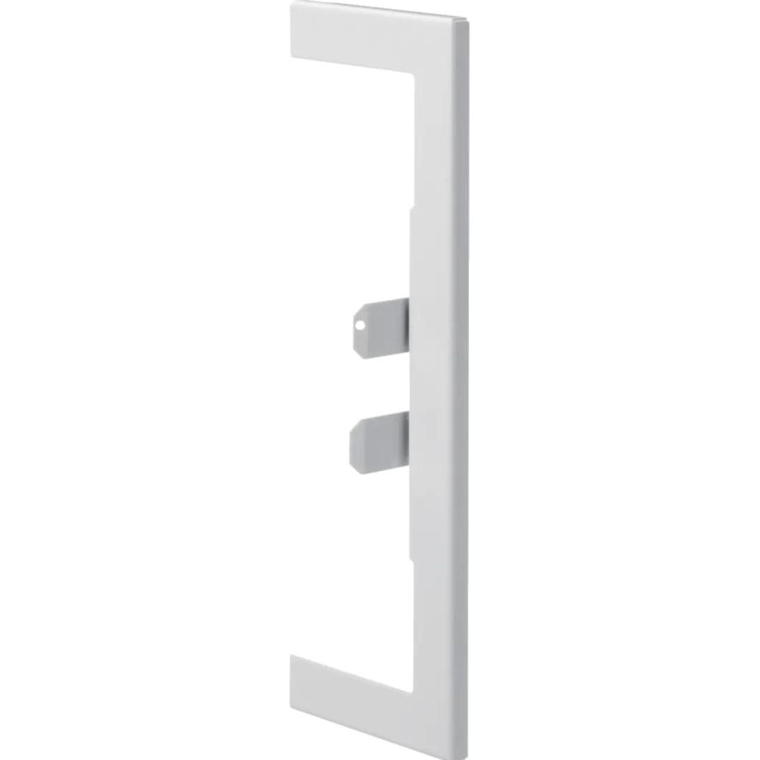 Hager, Leitungsführung Zubehör, TEH BR65210DW9016 Wandanschlussblende zu BR/A/S 68x210mm Oberteil 2x80mm aus Sta