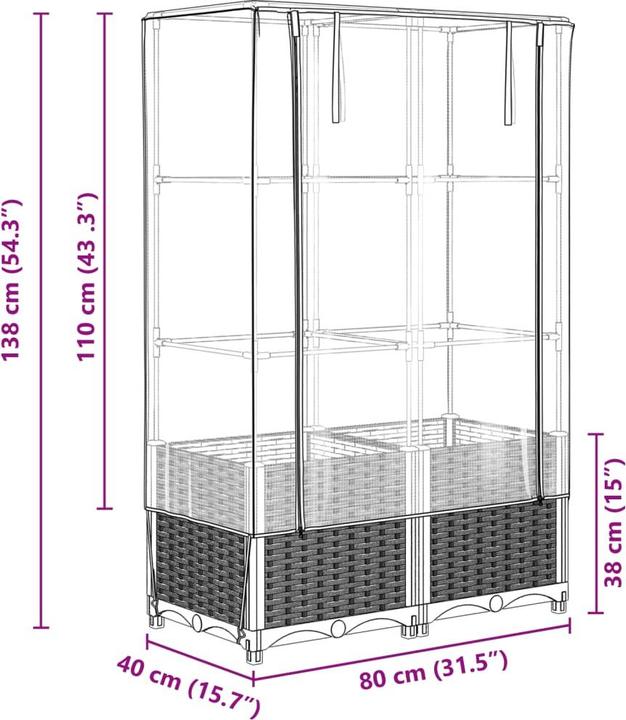 Image du produit vidaXL Hochbeet