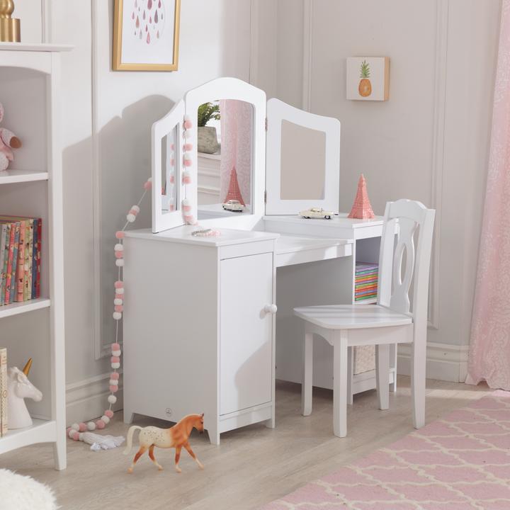 Image du produit KidKraft Coiffeuse et chaise Deluxe (Groupe de sièges pour enfants)