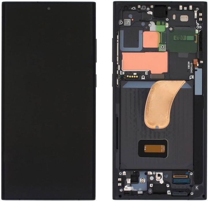 Produktbild Samsung S23 Ultra Original Display Assembled Frame - Black (Display, Samsung Galaxy S23 Ultra)
