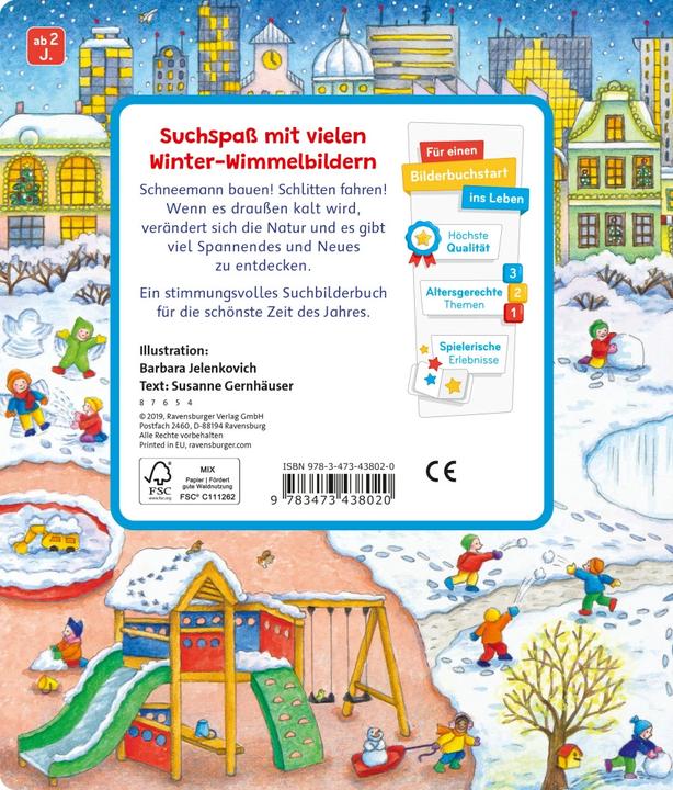 Actual product image Ravensburger Sachen suchen: Im Winter (German, Barbara Jelenkovich, Susanne Gernhäuser, 2019)