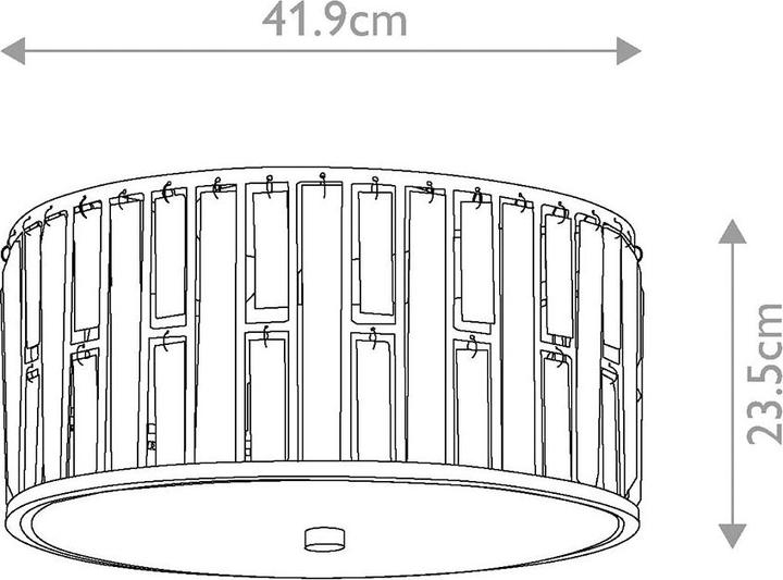 Image du produit Elstead Lighting Gemma plafonnier E27 triple feuille d'argent (E27)