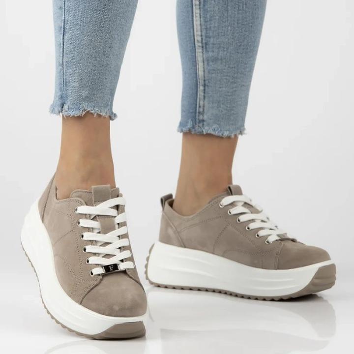 Image du produit Filippo Beige women's leather platform shoes DP6795 (39)