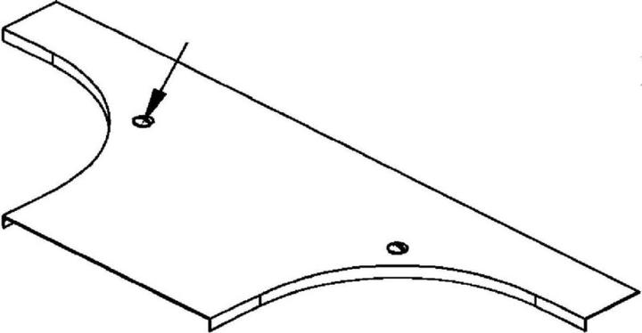 Actual product image Niedax NIE RTADV500 Cover for mounting T-piece W: 504mm bandverz.mit Dr.V.