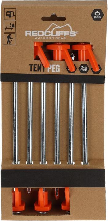 Actual product image Redcliffs Iron tent pegs, 6 pieces, 21 cm